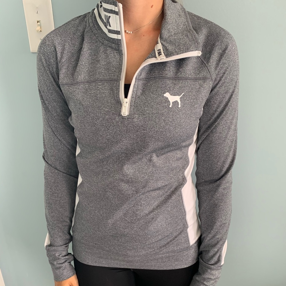 PINK quarter zip sweatshirt